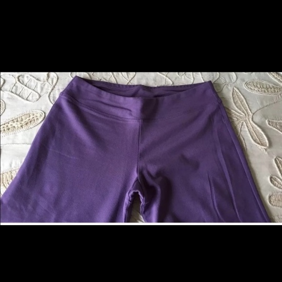 PraNa ‘Breathe’ Purple Flare Athletic Yoga Pants - Picture 5 of 6